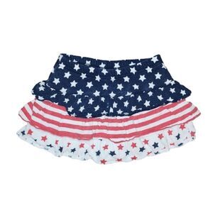 𝅺JUMPING BEANS American Flag Patriotic Red White and Blue Skort